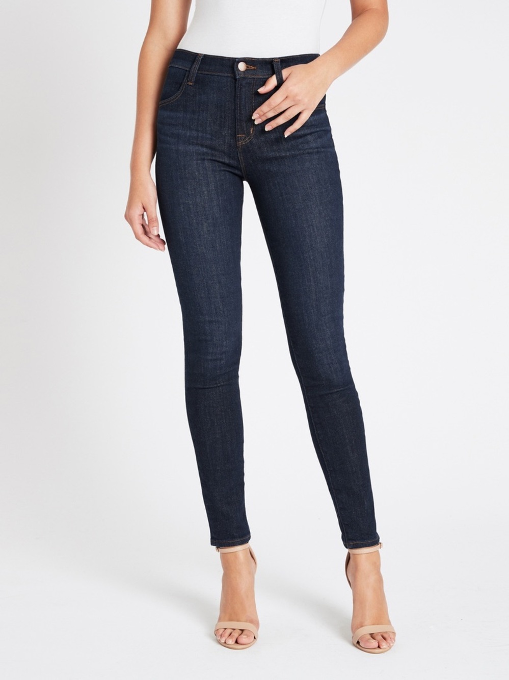 Nwot - J Brand High-Rise Skinny Jeans In Indigo - Size 27